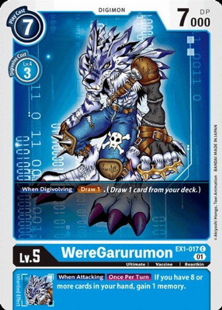 EX1-017 C WereGarurumon - play set (4)
