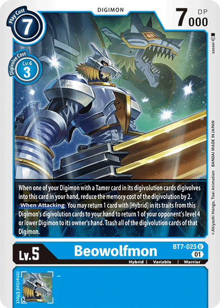 [DIG] BT7-025 Beowolfmon - Playset (4)