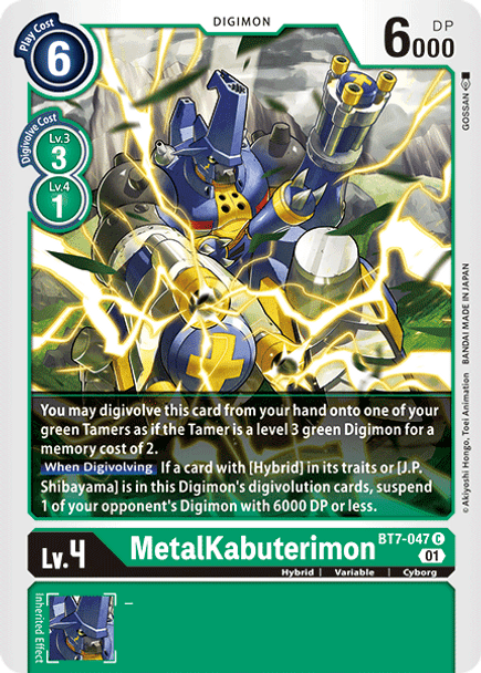 [DIG] BT7-047 MetalKabuterimon - Playset (4)