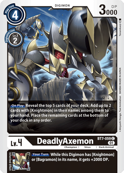 [DIG] BT7-059 DeadlyAxemon - Playset (4)