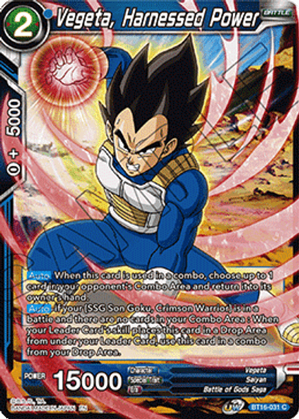 BT16-031 Vegeta, Harnessed Power - Playset (4)