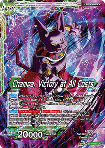 BT16-047 Champa // Champa, Victory at All Costs