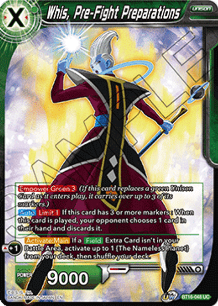 BT16-048 Whis, Pre-Fight Preparations - Foil