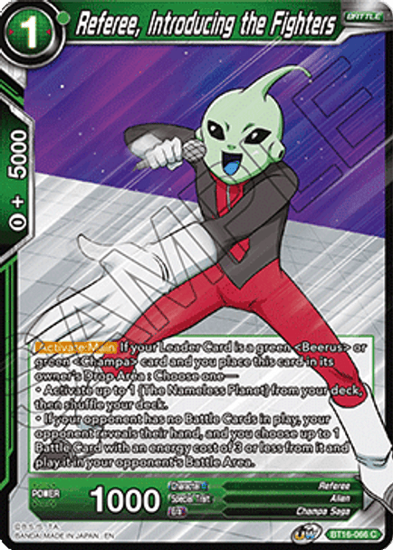 BT16-066 Referee, Introducing the Fighters - Foil