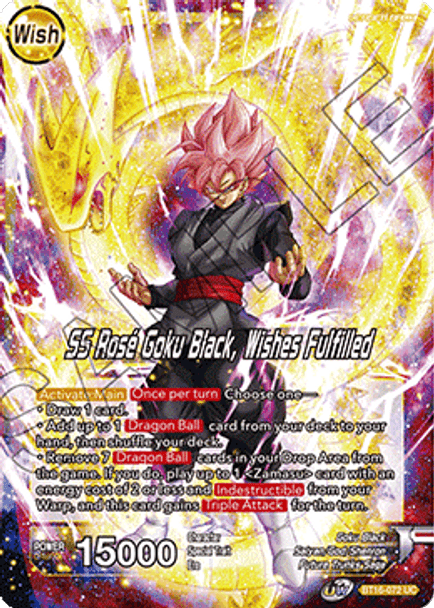 BT16-072 Zamasu // SS Rose Goku Black, Wishes Fulfilled - Foil