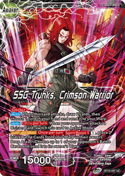 BT16-097 Trunks // SSG Trunks, Crimson Warrior