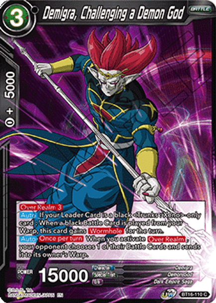 BT16-110 Demigra, Challenging a Demon God - Foil