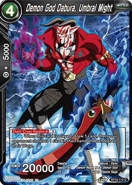 BT16-112 Demon God Dabura, Umbral Might - Foil