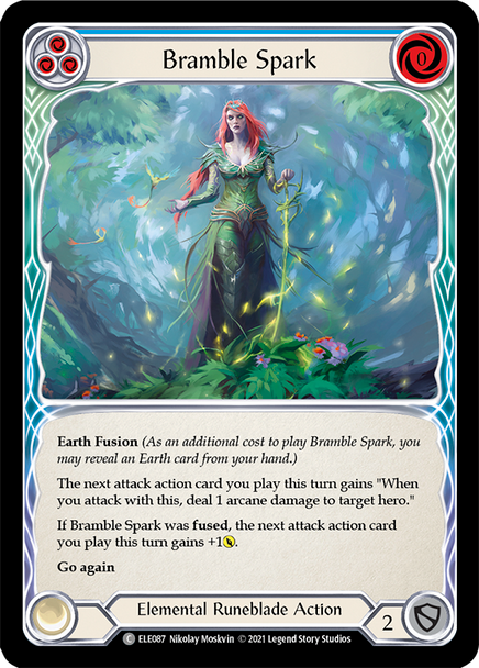 ELE087-RF Bramble Spark (Blue) - Rainbow Foil - 1st Ed