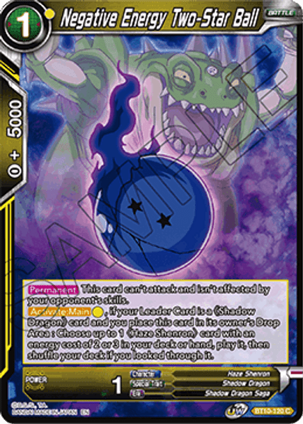 BT10-120 Negative Energy Two-Star Ball