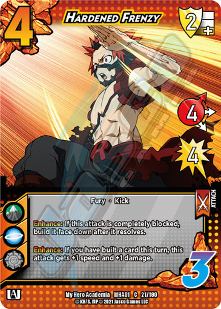 MHA01 021/180 - Hardened Frenzy