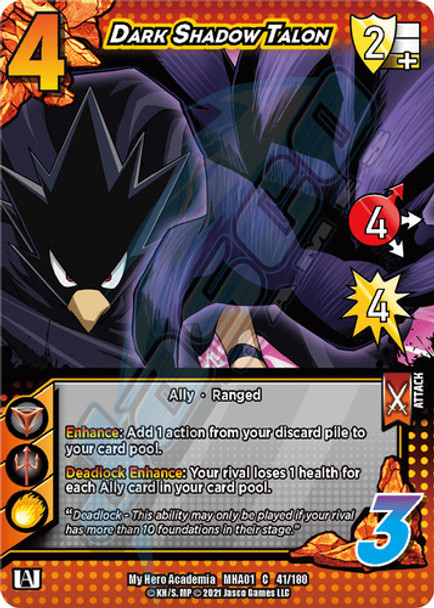 MHA01 041/180 - Dark Shadow Talon