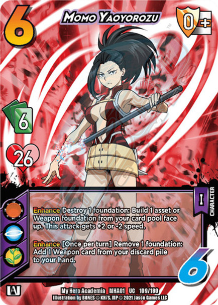 MHA01 109/180 - Momo Yaoyorozu (XR)