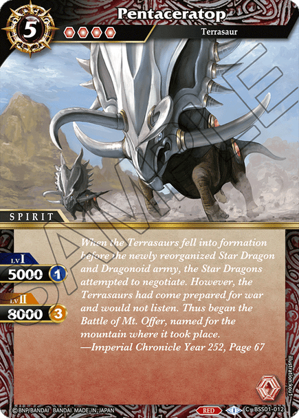 BSS01-012 Pentaceratop (foil)