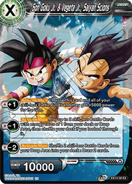 EX13-30 Son Goku Jr. & Vegeta Jr., Saiyan Scions