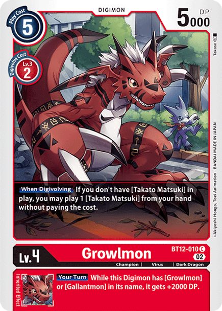 BT12-010 C Growlmon