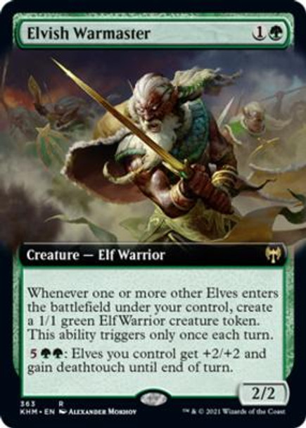 Elvish Warmaster (Extended Art) (KHM 363) - Foil