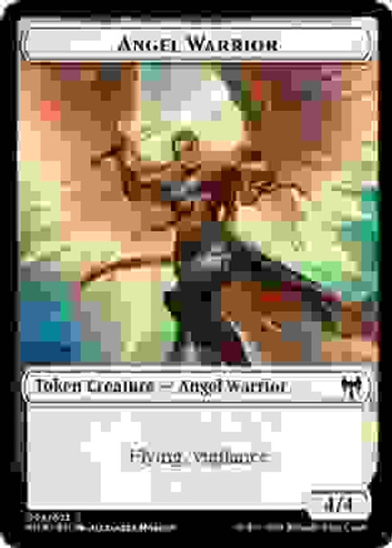 Human Warrior // Angel Warrior Double-sided Token (KHM ) - Foil