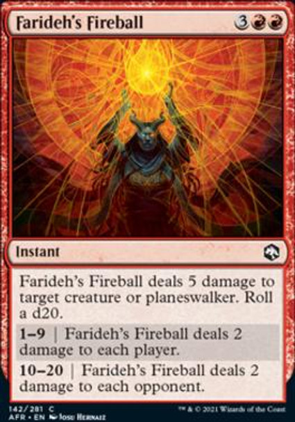 Farideh's Fireball (AFR 142) (foil)