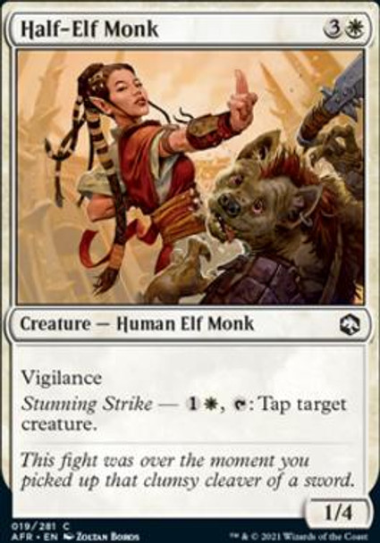 Half-Elf Monk (AFR 19) (foil)