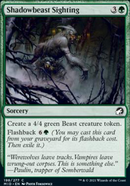 Shadowbeast Sighting (IMH 198) - foil