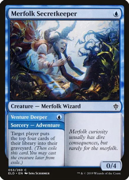 Merfolk Secretkeeper (ELD 053/269) C