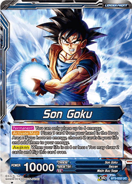 BT3-032 Son Goku/Heightened Evolution Super Saiyan 3 Son Goku