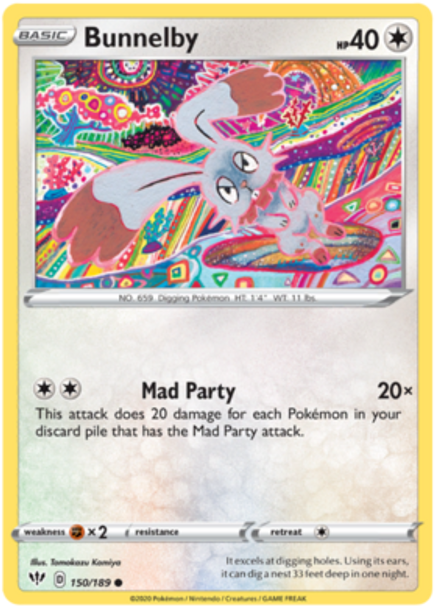 Bunnelby 150/189 - Reverse Holo