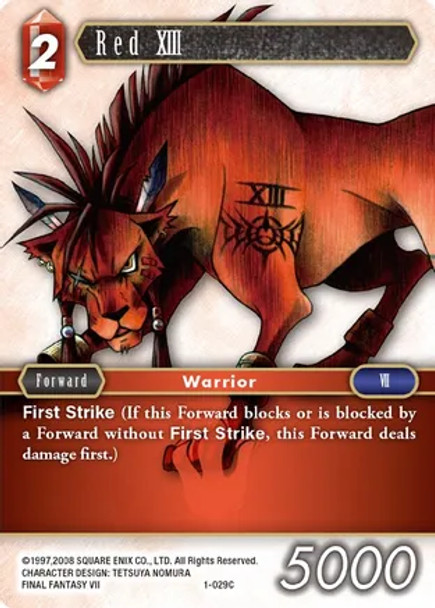 11-132S Red XIII - Foil