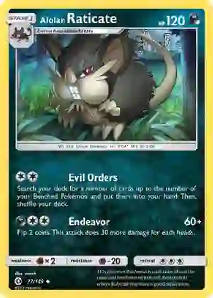 SM Alolan Raticate 77/149