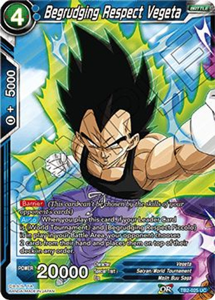 TB2-025 Begrudging Respect Vegeta