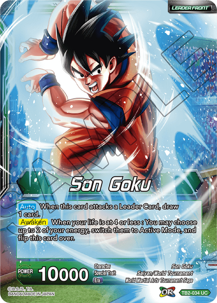 TB2-034 	Son Goku / Stopping Power Son Goku