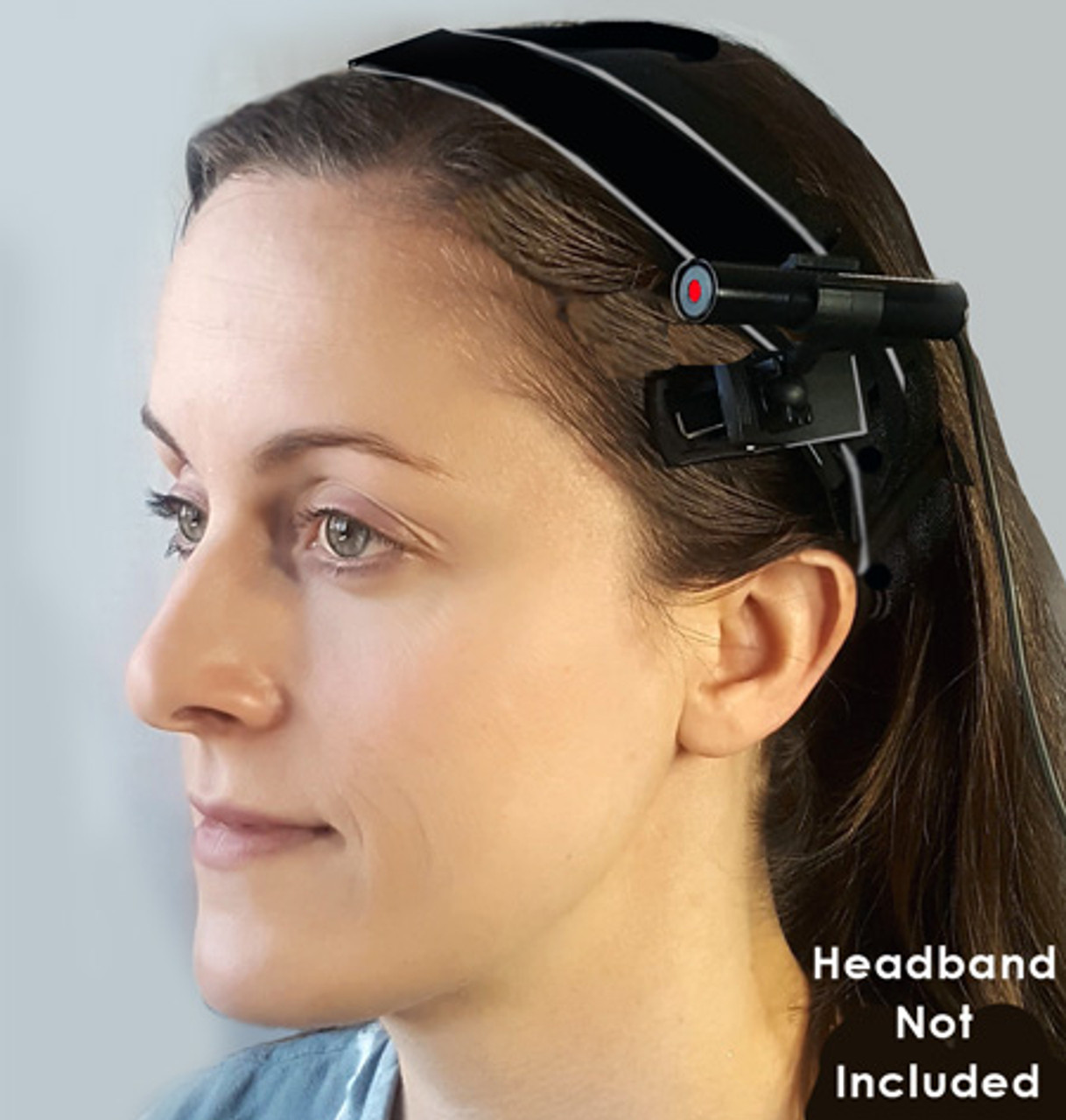 Clip on Laser Attached to Elastic Headband 