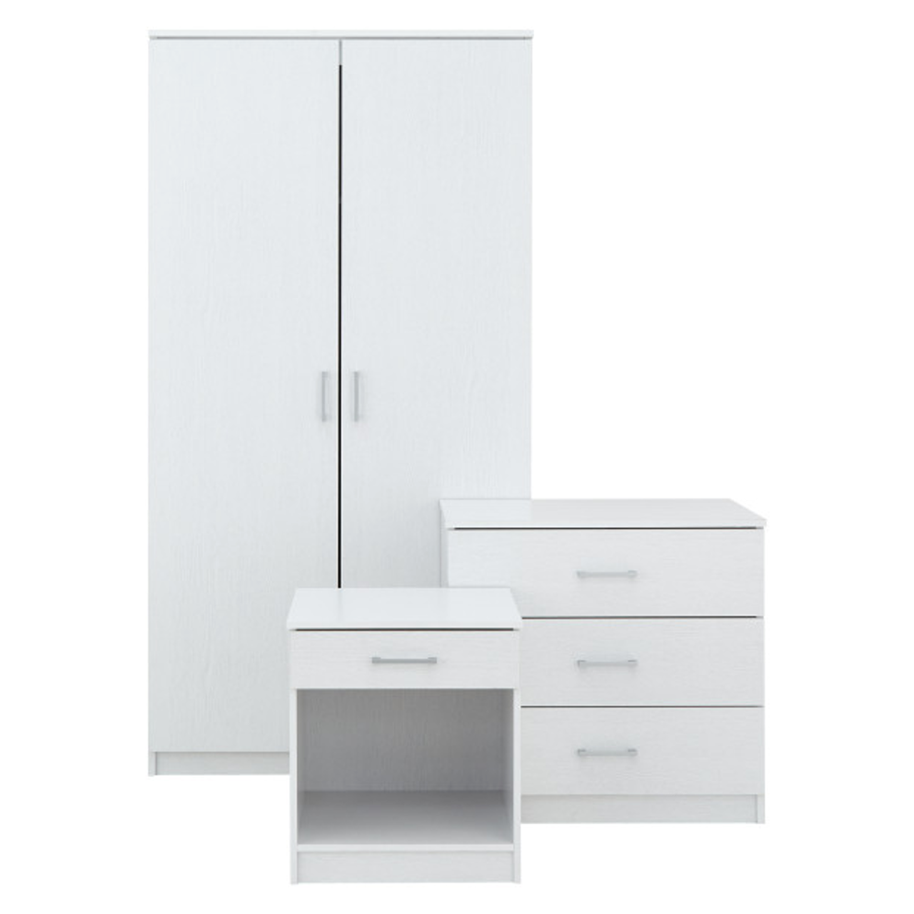 Panama White 3 Piece Bedroom Set - Trade Beds Direct
