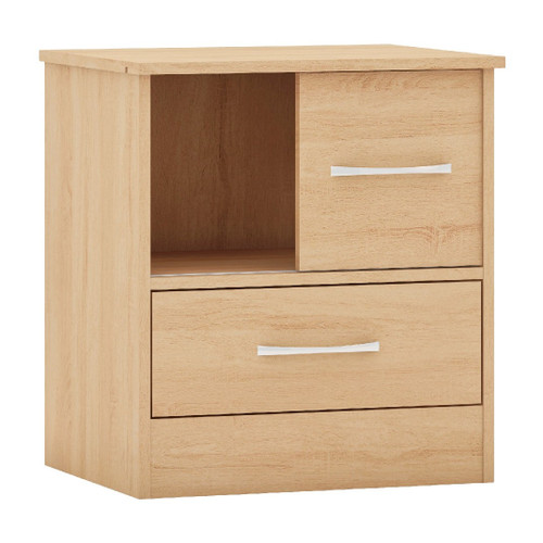 Nevada Sonoma Oak Sliding Door Bedside