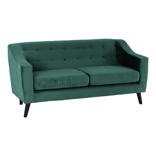 Ashley Green Velvet Button Back 3 Seater Sofa