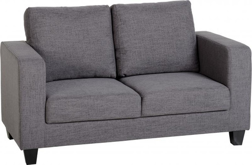 Tempo Grey Fabric 2 Seater Sofa