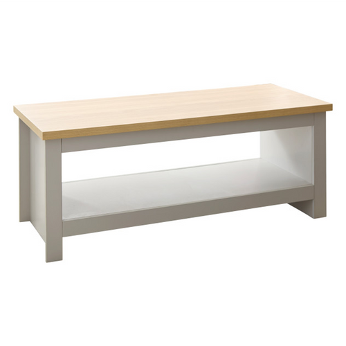 Lancaster Grey Coffee Table with Shelf