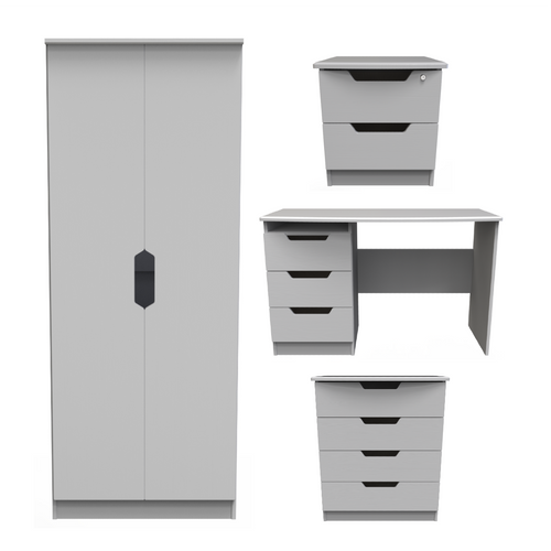 Bella Grey Ash Bedroom Set 6