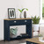 Highgate Navy and Oak 2 Drawer Console