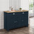 Highgate Navy and Oak 3 Door 2 Drawer Sideboard