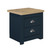 Highgate Navy and Oak 2 Drawer Bedside