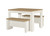 Highgate Cream Dining Table & Bench Set