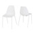 Pair of White Lindon Dining Chairs