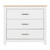 Portland White and Oak 3 Drawer Chest