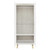 Dixie Dusty Grey and White 2 Door Wardrobe