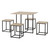 Kent Sonoma Oak Space Saving Stowaway Dining Set