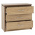 Charles Oak Effect 3 Drawer Chest