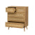 Manila Rattan 3 Piece Bedroom Set with 2 Door Wardrobe, Bedside Table & Chest of 3+2 Drawers