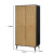 Manila Rattan 3 Piece Bedroom Set with 2 Door Wardrobe, Bedside Table & Chest of 3+2 Drawers